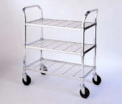 Mobile Wire Cart - Shelves