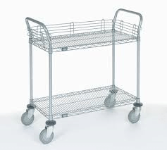 Wire Cart - Shelf and Basket