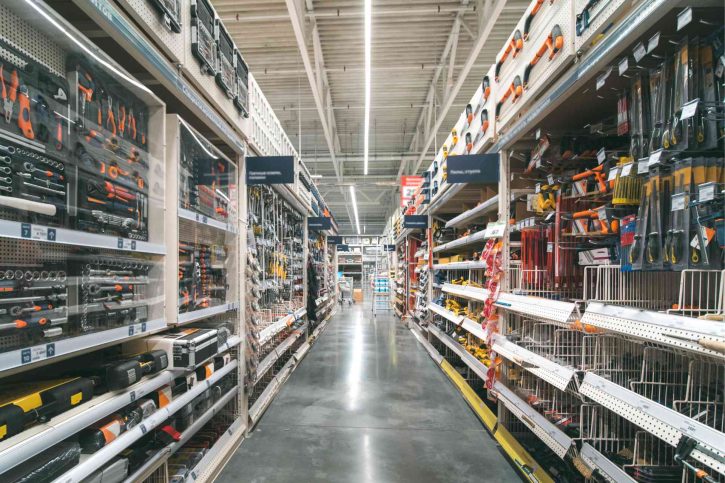 Warehousing racking for bulky items